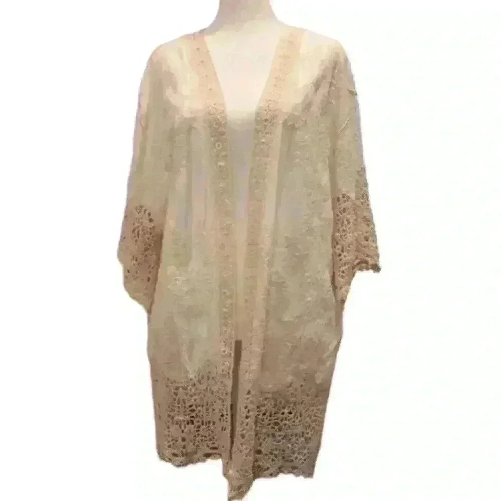 Boho Women’s Kimono Cardigan, robe, bohemian, resort style, Bikini Cover